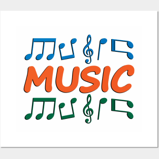 Music logo design Posters and Art